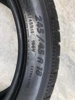 Winterbanden Michelin 245 / 45 R18 - Bijna nieuw, Auto-onderdelen, Banden en Velgen, Ophalen, 18 inch, Gebruikt, Winterbanden