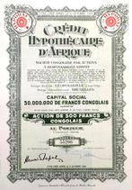 Crédit Hypothécaire d'Afrique (Belgisch Congo) 1951, Postzegels en Munten, Ophalen of Verzenden, 1950 tot 1970, Aandeel