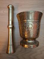 Mortier et pilon en laiton massif — Grand modèle, Antiquités & Art, Enlèvement