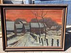 huile sur toile signe jean dewit, Antiek en Kunst, Ophalen of Verzenden