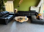 Lederen hoeksalon en tweezit Chateau d'ax, Huis en Inrichting, Ophalen, Gebruikt, Leer