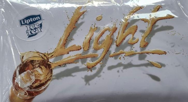 Lipton Ice tea light publiciteitsbord, Verzamelen, Merken en Reclamevoorwerpen, Ophalen of Verzenden