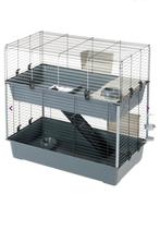 Dubbele ferplast Konijnen of cavia kooi, Dieren en Toebehoren, Ophalen, Kooi, Gebruikt, Cavia