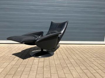 Jori Nido Relax, cuir noir TV fauteuil, Large, Multi-move