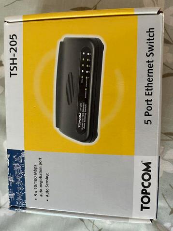 Ethernet switch 5 poorten Topcom beschikbaar voor biedingen