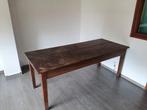 Houten tafel antieke look, Huis en Inrichting, Gebruikt, Eikenhout, 50 tot 100 cm, Vijf personen of meer