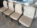 4 stoelen Perfecta Ona - kunstleder - kleur stone, Ophalen, Zo goed als nieuw