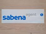 Sabena Sticker #026 Sabena agent 10x30, Verzamelen, Ophalen of Verzenden, Nieuw, Bedrijf of Vereniging