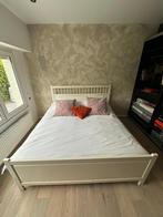 Bed frame 180x200cm + lattenbodem 2 x 90cm, Huis en Inrichting, Slaapkamer | Bedden, Ophalen, Gebruikt, Wit, Tweepersoons