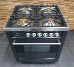 🔥Luxe Fornuis Boretti 70cm antraciet + rvs 4 pits 1 oven, Elektronische apparatuur, Fornuizen, 60 cm of meer, Zo goed als nieuw