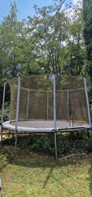 Grand trampoline 4 mètres 20  avec Échelle, Enfants & Bébés, Enlèvement, Utilisé
