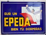 Emaillebord/ reclamebord - Epeda, Ophalen, Gebruikt, Reclamebord