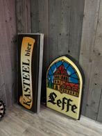 Lichtreclame van kasteelbier en leffe., Verzamelen, Ophalen, Zo goed als nieuw, Leffe
