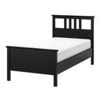 Ikea HEMNES lit, brun-noir, 1 place en très bonne état, Maison & Meubles, Enlèvement, Brun
