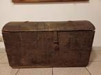 Coffre en bois, très ancien, Maison & Meubles, 50 à 100 cm, Chêne, Moins de 50 cm, Enlèvement