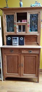 vitrinekast, Huis en Inrichting, Kasten | Vitrinekasten, Ophalen, Gebruikt, 100 tot 150 cm, Glas