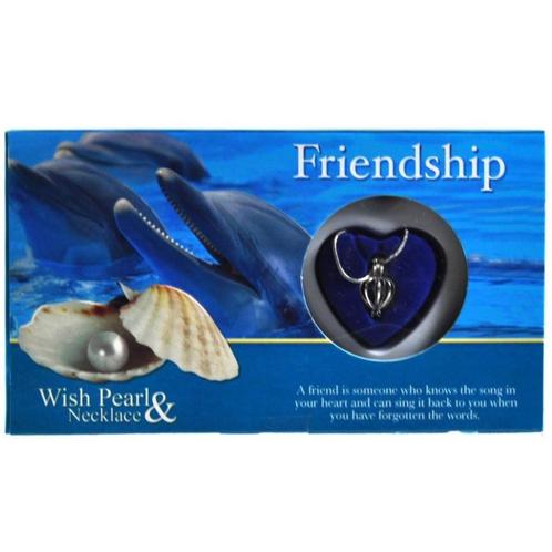 UNIEK GIFT LOVE PEARL FRIENDSHIP IN PRACHTIGE VERPAKKING, Handtassen en Accessoires, Kettingen, Nieuw, Steen of Mineraal, Zilver