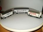 3x Marklin Ho Duitse bierwagons van div. merken., Wisselstroom, Wagon, Ophalen of Verzenden, Zo goed als nieuw