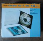 CD box  10 stuks slim case zwarte achterkant - Nieuw, Computers en Software, Beschrijfbare discs, Nieuw, Cd, Ophalen of Verzenden