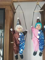 Harlekijn (Pierrot) pop op schommel 50 cm 2 stuks, Verzamelen, Poppen, Ophalen of Verzenden, Nieuw, Pop