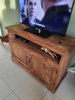 Tv-meubel in oude, gerecycleerde teak, Huis en Inrichting, Kasten |Televisiemeubels, Nieuw, Minder dan 100 cm, 100 tot 150 cm