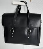 Lederen tas met lange riem M/V - ideaal voor laptop-dossiers, Overige merken, Zwart, Nieuw, Ophalen of Verzenden