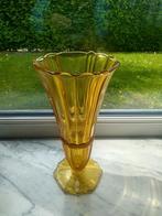 Art deco glazen vaas, Ophalen of Verzenden