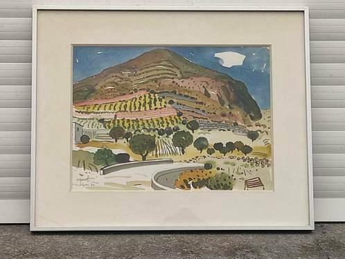 aquarelle signe gustave camus, Antiquités & Art, Art | Peinture | Classique, Enlèvement ou Envoi