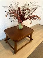 Vintage houten salontafel, Huis en Inrichting, Tafels | Salontafels, 50 tot 100 cm, Minder dan 50 cm, Gebruikt, Rechthoekig