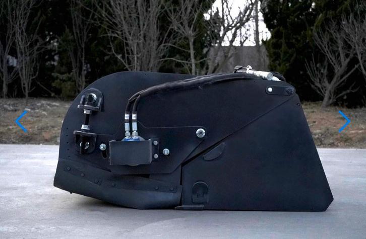 Hydraulische veegborstel 1,85m breed met opvang 0,4m3 NIEUW, Jardin & Terrasse, Balayeurs, Neuf, Enlèvement