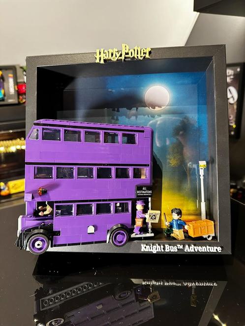 Cadre d’exposition LEGO Knight Bus Harry Potter, Kinderen en Baby's, Speelgoed | Duplo en Lego, Zo goed als nieuw, Lego, Ophalen of Verzenden