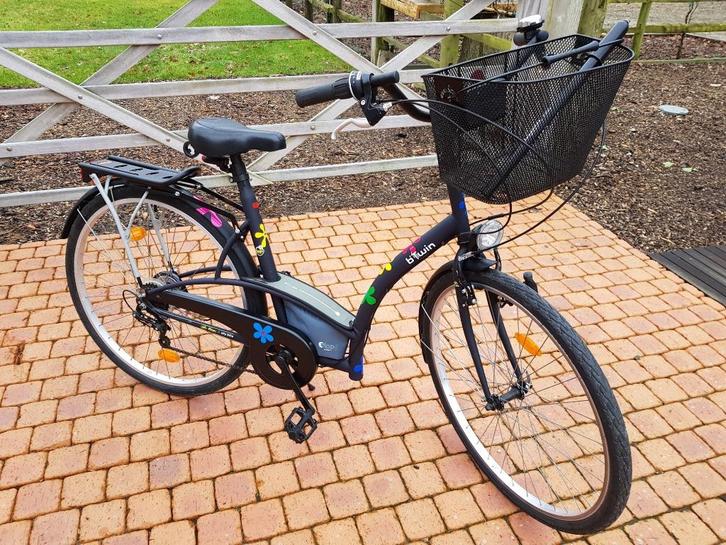 CITY BIKE merk B'TWIN model ELOPS, kleur zwart, Fietsen en Brommers, Fietsen | Mountainbikes en ATB, Zo goed als nieuw, 53 tot 57 cm