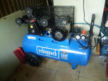 Scheppach Compressor HC550TC 100L 230V  Nieuwpr.€711 NU €499 beschikbaar voor biedingen