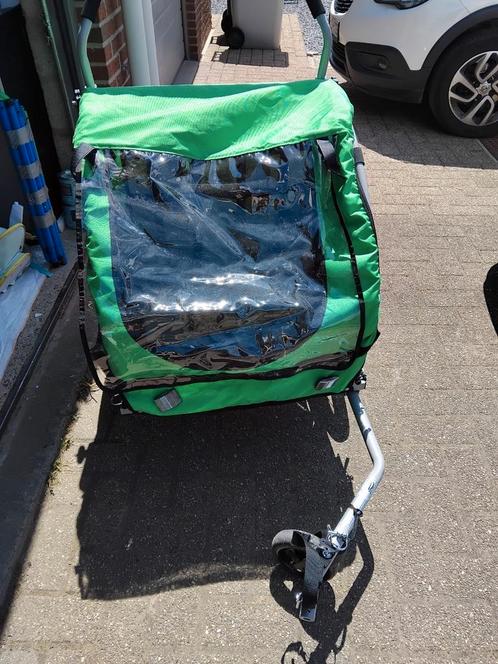 Fietskar, Fietsen en Brommers, Fietsaccessoires | Aanhangwagens en Karren, Zo goed als nieuw, Kinderkar, 40 tot 60 kg, Opvouwbaar