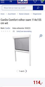 Cando Comfort rolhor raam 114x155cm wit, Doe-het-zelf en Bouw, Deuren en Vliegenramen, Overige typen, Minder dan 200 cm, Zo goed als nieuw