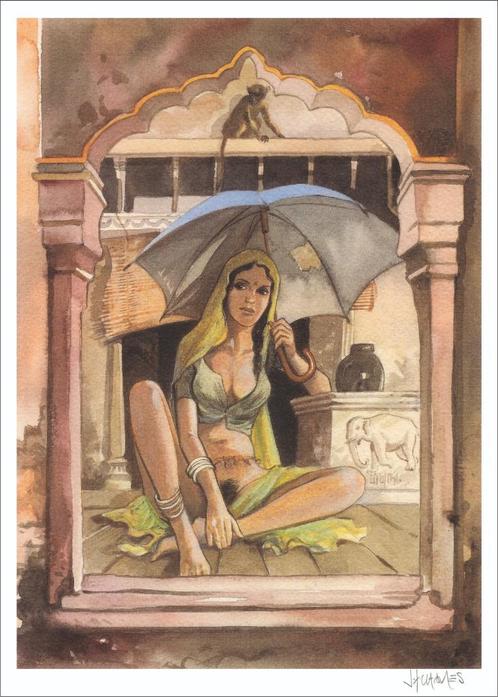 Ex-libris - India Dreams - Le parapluie bleu - J.F. Charles, Livres, BD, Enlèvement ou Envoi