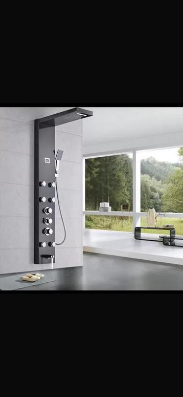 Nieuw douchepaneel chroom of antraciet beschikbaar voor biedingen