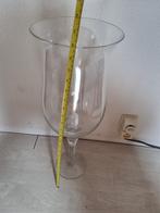Glazen deco vaas, Huis en Inrichting, Woonaccessoires | Vazen, Glas, Zo goed als nieuw, 50 tot 75 cm, Ophalen
