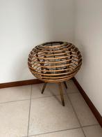 Bougeoir/ Photophore en Rotin, Ophalen, Gebruikt, Kaars, Hout