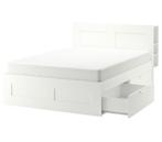 Bed met 4 lades en matras, Ophalen, Gebruikt