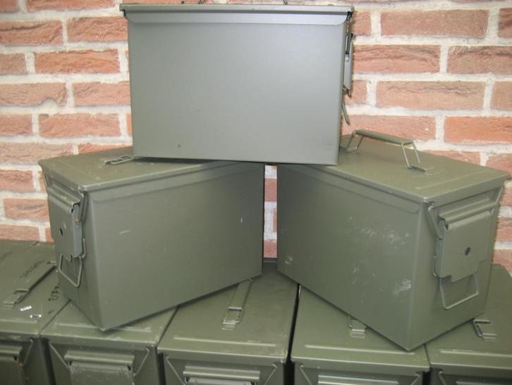 Metalen Leger koffers groot - ABL, Verzamelen, Militaria | Algemeen, Landmacht, Overige typen, Ophalen of Verzenden