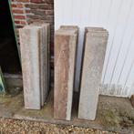 16x  betonnen boordsteen grijs 1m   gebruikt, Tuin en Terras, Ophalen