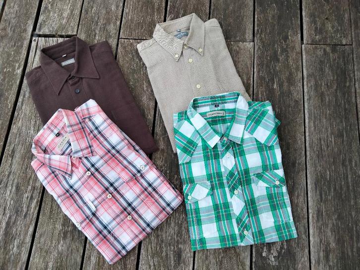 4 prachtige herenoverhemden, maat: XL, Kleding | Heren, Overhemden, Zo goed als nieuw, Halswijdte 43/44 (XL), Ophalen of Verzenden