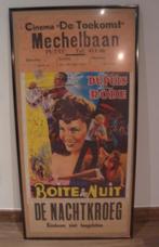 Filmposter Boite De Nuit (De Nachtkroeg) 1951 ingekaderd, Verzamelen, Ophalen of Verzenden, Gebruikt, Film en Tv, Met lijst