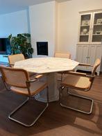Marmer vintage octagon 3 delige eettafel, Huis en Inrichting, Tafels | Eettafels, Gebruikt, Ophalen