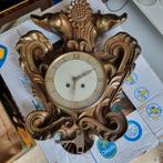 Horloge en bronze lourde déco tournesol, Enlèvement ou Envoi