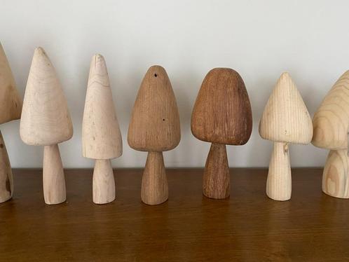 Decoratieve houten paddenstoelen handgemaakt, Huis en Inrichting, Woonaccessoires | Wanddecoraties, Nieuw, Ophalen of Verzenden