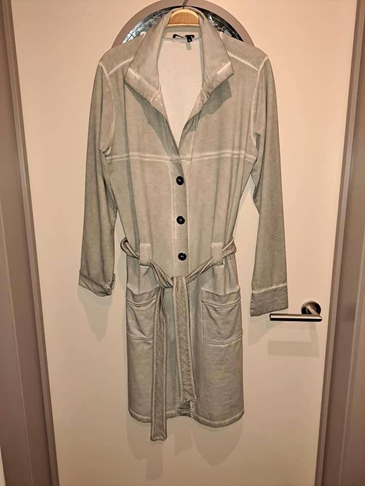 Hemdjurk stretch, mt 40 (kan ook als lange vest), Kleding | Dames, Jurken, Zo goed als nieuw, Maat 38/40 (M), Boven de knie, Ophalen of Verzenden