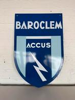 BAROCLEM Accus emaille reclamebord, Ophalen of Verzenden, Gebruikt, Reclamebord