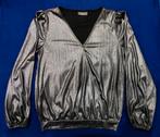 Mooie metallic donkergrijze trui met V hals merk Jessica XS, Kleding | Dames, Truien en Vesten, Ophalen of Verzenden, Zo goed als nieuw